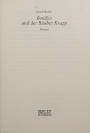 Bonifaz und der Räuber Knapp by Holub, Josef