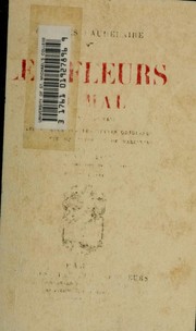 Cover of: Les fleurs du mal, 1857-1861 by Charles Baudelaire
