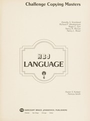 Cover of: HBJ Language (Challenge Copying Masters) by 