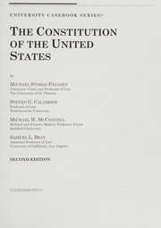 Cover of: The Constitution of the United States