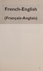 Cover of: French-English English-French beginner's dictionary: a beginner's guide in words and pictures