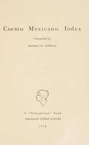 Cover of: Cuento mexicano index