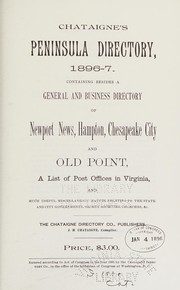 1996 centennial edition of Chataigne's Peninsula directory, 1896- '97 by Dorothy Rouse-Bottom