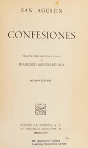 Confesiones by Augustine of Hippo