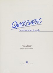 Cover of: QuickBASIC fundamentals and style