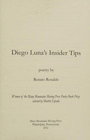 Cover of: Diego Luna's insider tips: poetry