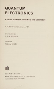 Cover of: Quantum electronics