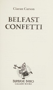 Cover of: Belfast confetti