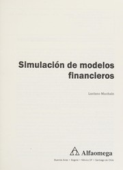 Cover of: Simulación de modelos financieros by Luciano Machain