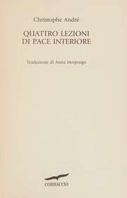 Cover of: Quattro lezioni di pace interiore