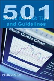 Cover of: 501 Stock Market Tips and Guidelines | Arshad H. Khan