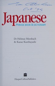 Cover of: Collins Japanese Phrase Book and Dictionary