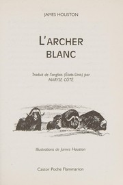 Cover of: L'archer blanc