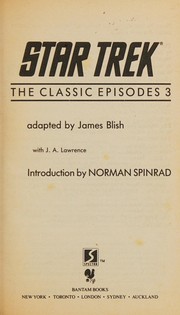 Cover of: Star Trek: the classic episodes 3