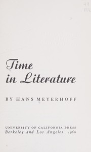 Time in literature by Hans Meyerhoff
