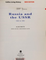 Cover of: Russia and the USSR: 1905-1991.