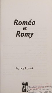 Cover of: Roméo et Romy