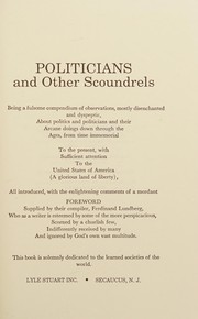 Cover of: Politicians and Other Scoundrels