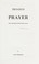Cover of: The path to prayer