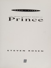 Cover of: The Artist Formerly Known as Prince (Rock Lives: The Ultimate Story)