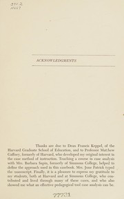 Cover of: Educational decisions: a casebook.
