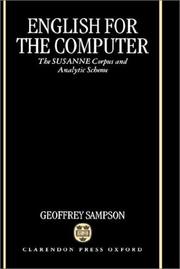 English for the computer : the SUSANNE corpus and analytic scheme