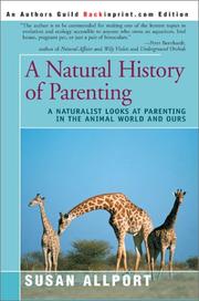 Cover of: A Natural History of Parenting by Susan Allport