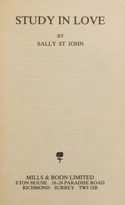 Cover of: Study in love.