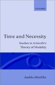 Cover of: Time & necessity: studies in Aristotle's theory of modality
