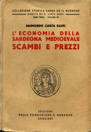 Cover of: L' economia della Sardegna medioevale: scambi e prezzi