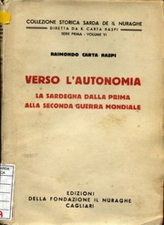 Cover of: Verso l'autonomia by Raimondo Carta Raspi