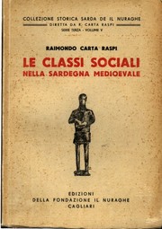 Cover of: Le classi sociali nella Sardegna medioevale