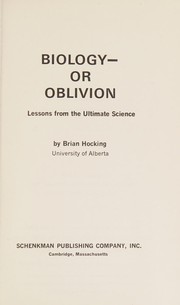 Ultimate science by Brian Hocking
