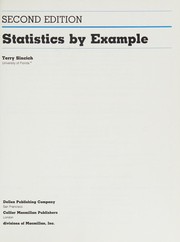 Cover of: Statistics by example