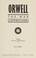 Cover of: Orwell, the war commentaries