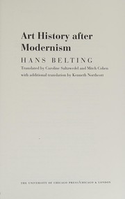 Cover of: Art history after modernism