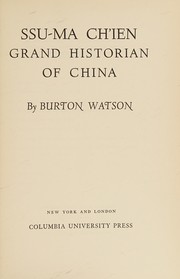 Cover of: Ssu-ma Chʻien: grand historian of China.