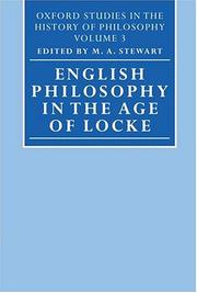 English philosophy in the age of Locke