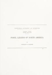 Cover of: Fossil lizards of North America