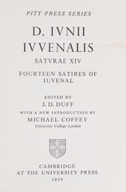 Cover of: D. Ivnii Ivvenalis satvrae XIV.: Fourteen satires of Juvenal
