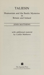 Cover of: Taliesin by Matthews, John
