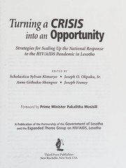 Turning a Crisis into an Opportunity by Scholastica S. Kimaryo
