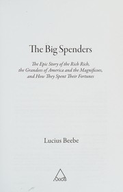 Cover of: The big spenders