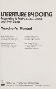 Cover of: Literature by doing: responding to poetry, essays, drama, and short stories : Teacher's manual
