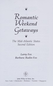 Cover of: Romantic weekend getaways: the Mid-Atlantic states