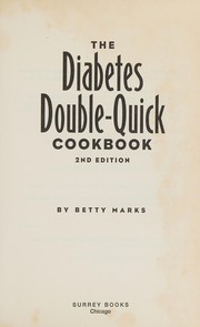 Cover of: The diabetes double-quick cookbook