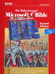 Cover of: The Waite Group's Microsoft C bible