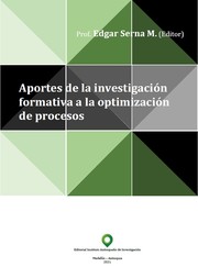 Cover of: Aportes de la investigación formativa a la optimización de procesos