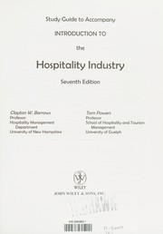 Cover of: Introduction to the Hospitality Industry by Tom Powers, Clayton W. Barrows