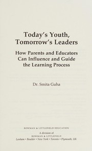 Cover of: Today's Youth, Tomorrow's Leaders